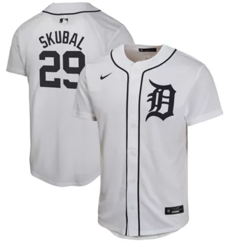 MLB Nike Tarik Skubal Detroit Tigers Home Game Player Jersey