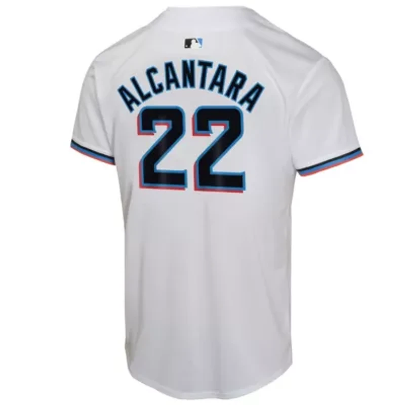 MLB Nike Sandy Alcantara Miami Marlins Home Game Player Jersey