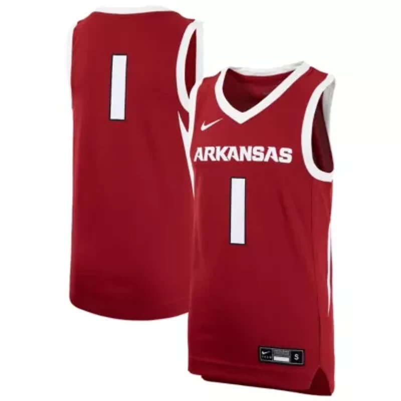 NCAA Nike #1 Arkansas Razorbacks Replica Basketball Jersey
