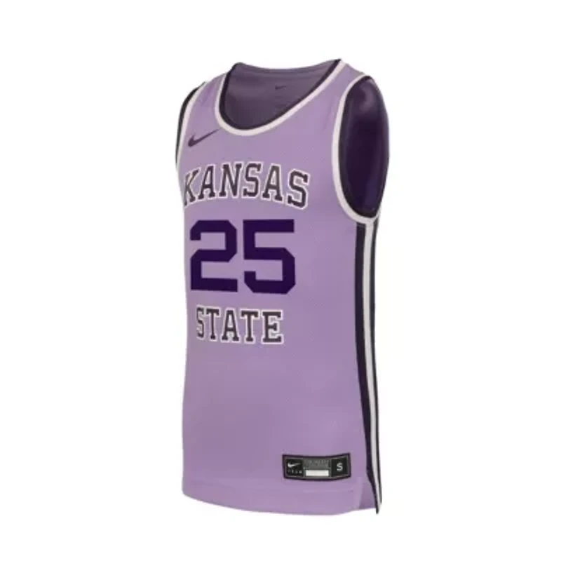NCAA Nike #25 Kansas State Wildcats Retro Replica Basketball Jersey