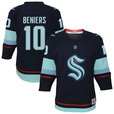 NHL Matty Beniers Seattle Kraken Alternate Replica Player Jersey