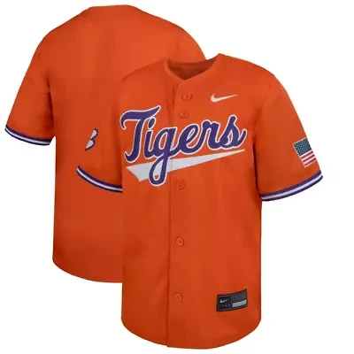 NCAA Nike Clemson Tigers Limited Baseball Jersey