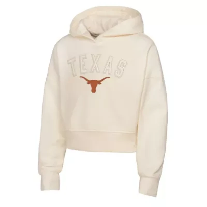 NCAA Girl's Texas Longhorns Oversized Blitz Cropped Pullover Hoodie