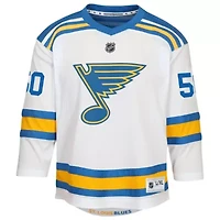 NHL Jordan Binnington St. Louis Blues Away Replica Player Jersey