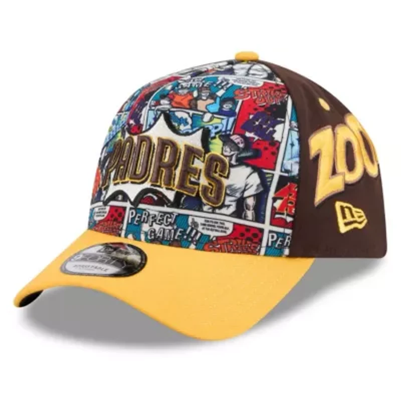 MLB Brown/Gold San Diego Padres 2025 MLB Diamond Hero Edition A-Frame 9FORTY Adjustable Hat