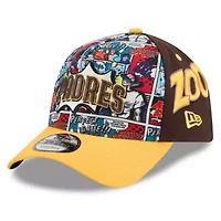 MLB Brown/Gold San Diego Padres 2025 MLB Diamond Hero Edition A-Frame 9FORTY Adjustable Hat
