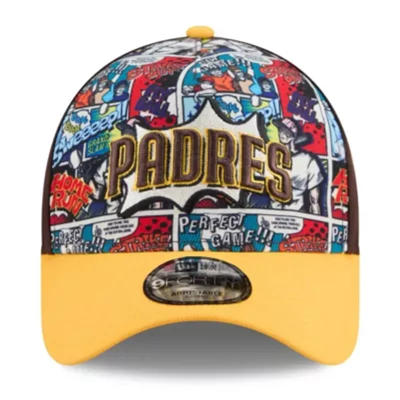 MLB Brown/Gold San Diego Padres 2025 MLB Diamond Hero Edition A-Frame 9FORTY Adjustable Hat