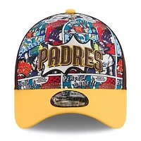 MLB Brown/Gold San Diego Padres 2025 MLB Diamond Hero Edition A-Frame 9FORTY Adjustable Hat