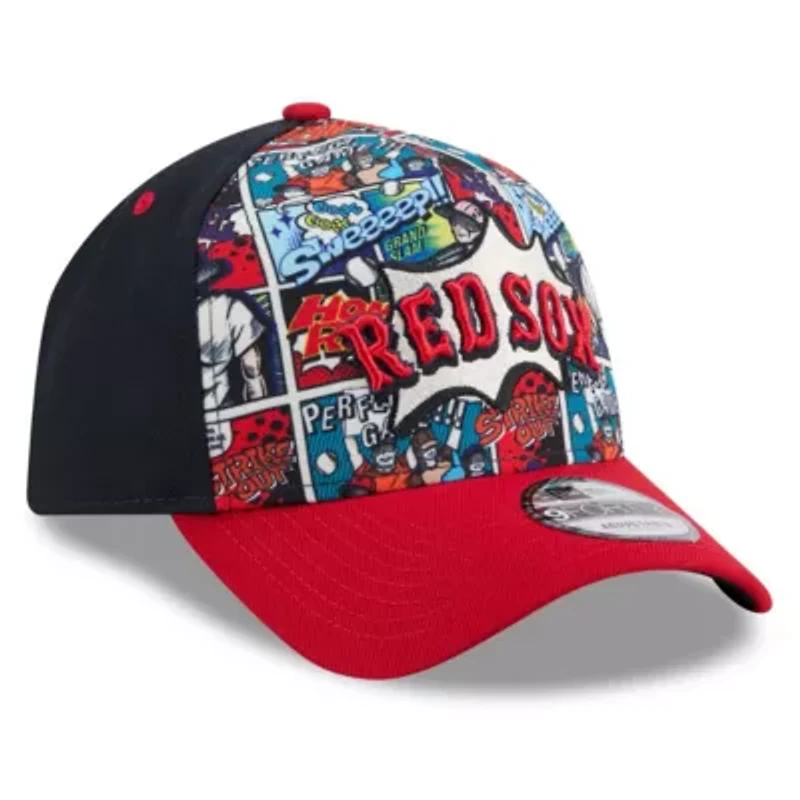 Boston Red Sox MLB Navy/Red Boston Sox 2025 MLB Diamond Hero Edition A-Frame 9FORTY Adjustable Hat