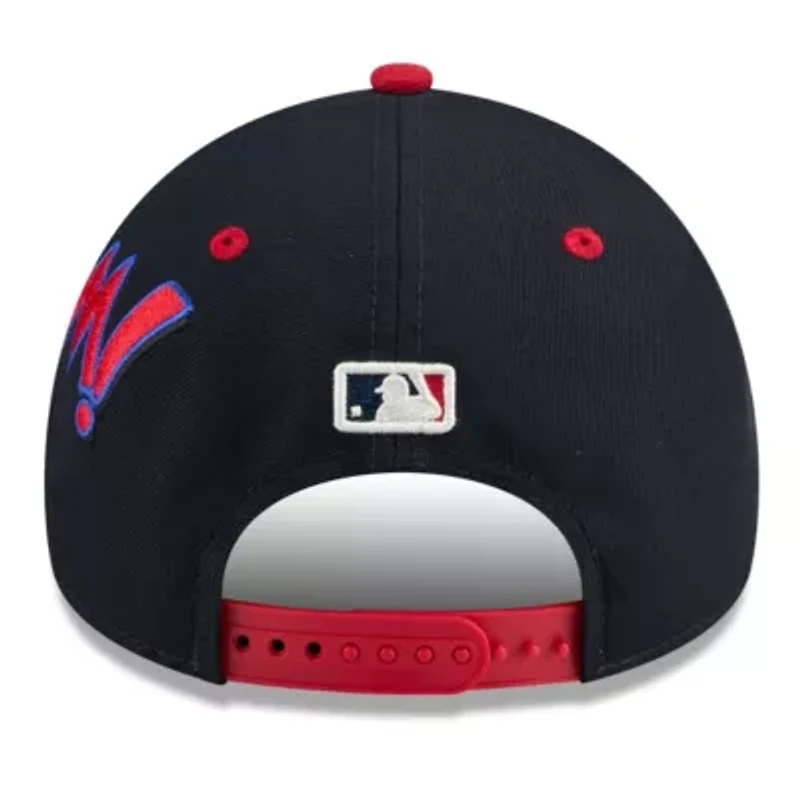 Boston Red Sox MLB Navy/Red Boston Sox 2025 MLB Diamond Hero Edition A-Frame 9FORTY Adjustable Hat