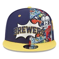 MLB Navy/Gold Milwaukee Brewers 2025 MLB Diamond Hero Edition 9FIFTY Snapback Hat