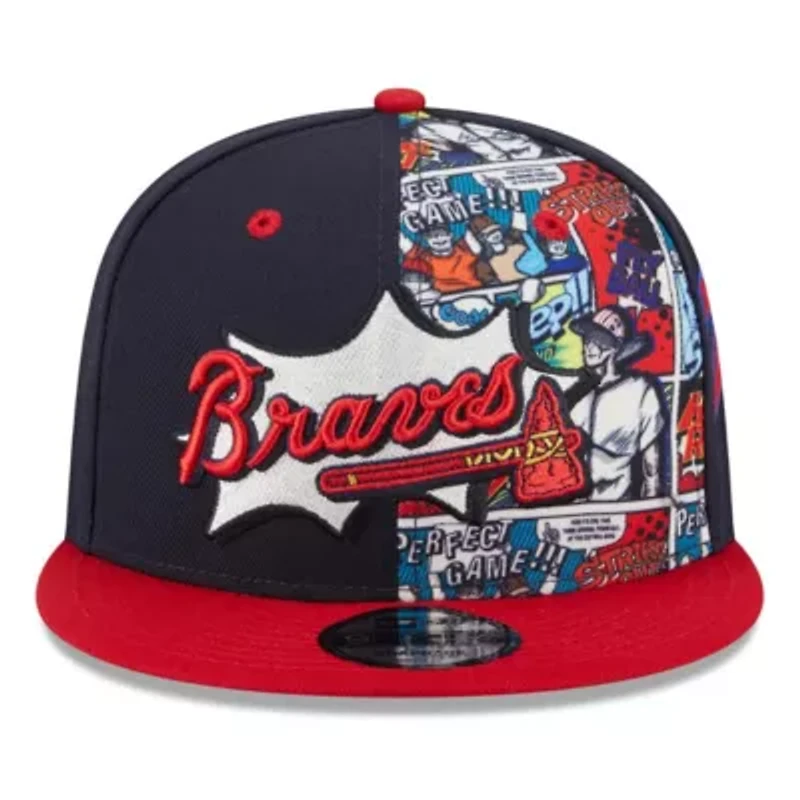 MLB Navy/Red Atlanta Braves 2025 MLB Diamond Hero Edition 9FIFTY Snapback Hat