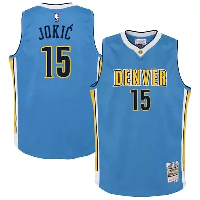 NBA Nikola Jokic Light Denver Nuggets 2016/17 Hardwood Classics Swingman Jersey