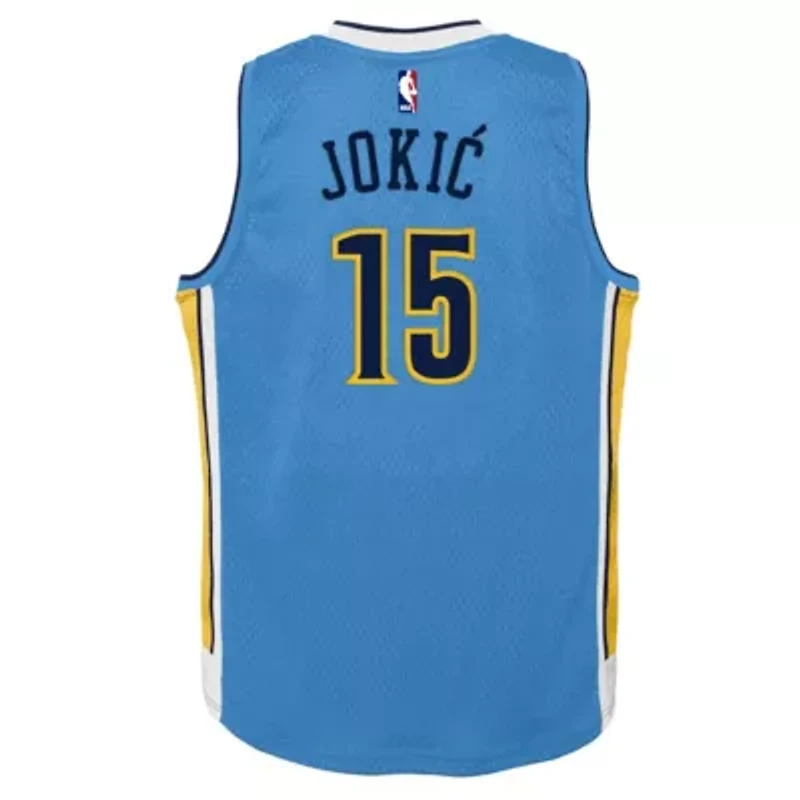 NBA Nikola Jokic Light Denver Nuggets 2016/17 Hardwood Classics Swingman Jersey