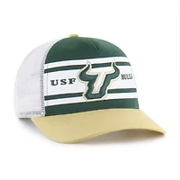 NCAA Green/Gold South Florida Bulls Super Stripe Hitch Adjustable Trucker Hat