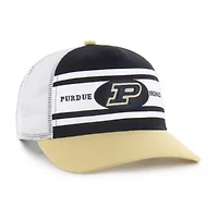 NCAA Black/Gold Purdue Boilermakers Super Stripe Hitch Adjustable Trucker Hat