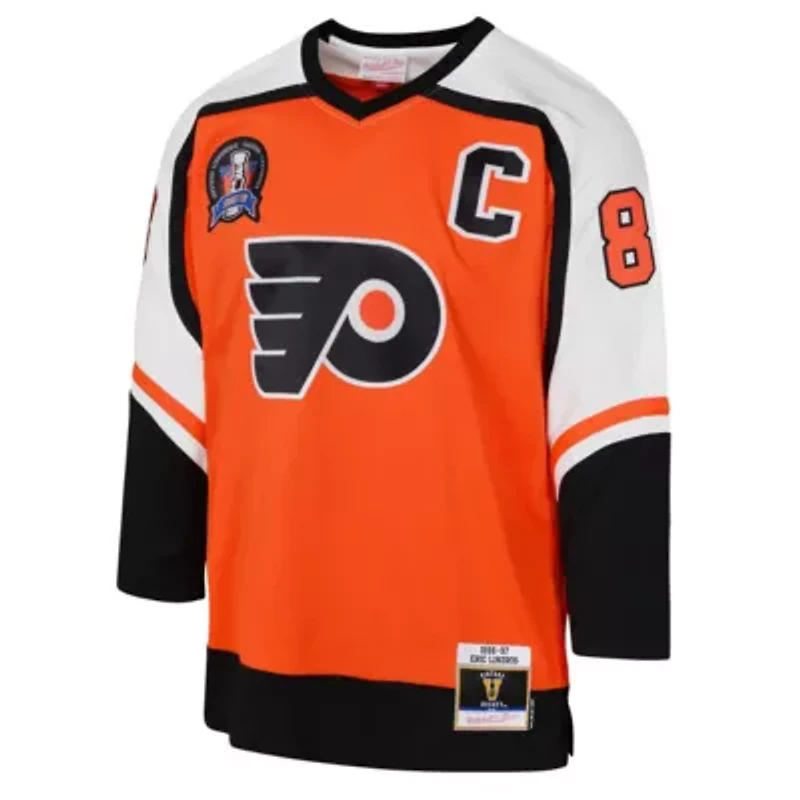 NHL Eric Lindros Philadelphia Flyers 1996/97 Power Play 2.0 Player Jersey with Captain Patch