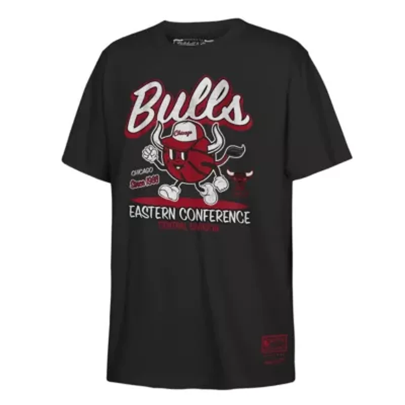 NBA Chicago Bulls Retro Mascot Script T-Shirt