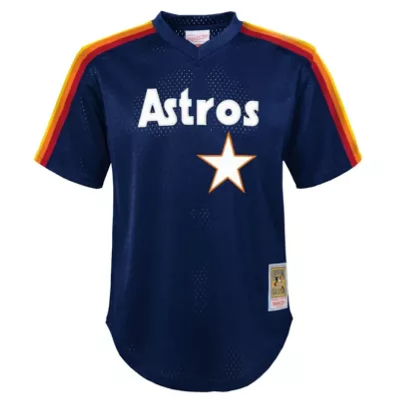 MLB Nolan Ryan Houston Astros Throwback Mesh Batting Practice Jersey