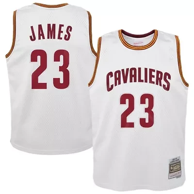 NBA LeBron James Cleveland Cavaliers 2015-16 Hardwood Classics Swingman Throwback Home Jersey
