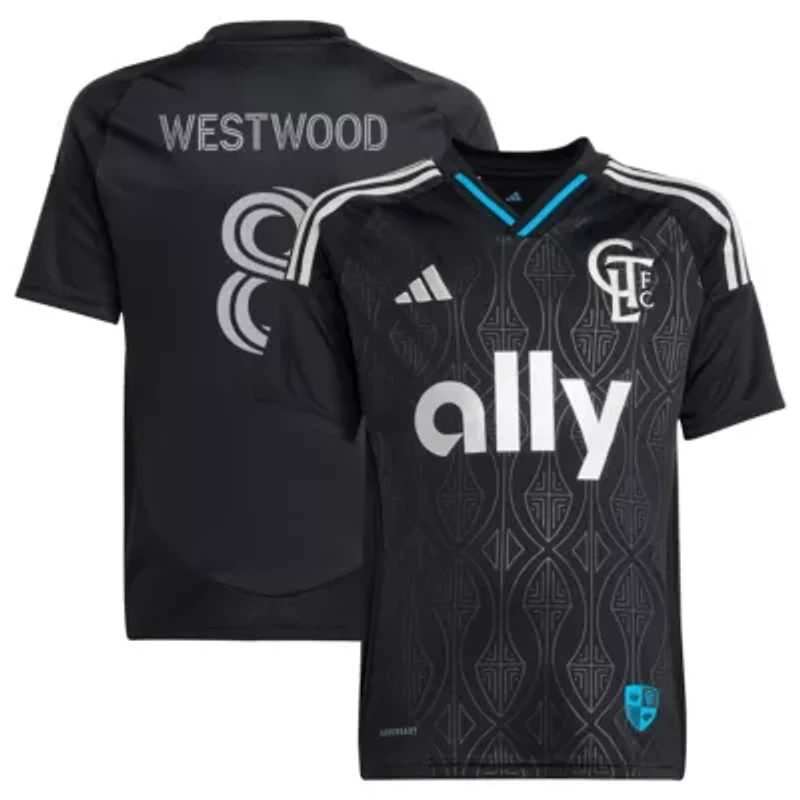 MLS Ashley Westwood Charlotte FC 2025 Fortress Kit Replica Player Jersey
