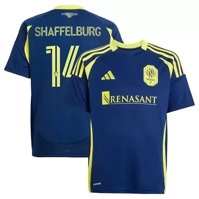 MLS Jacob Shaffelburg Nashville SC 2025 The Heart of Kit Replica Player Jersey