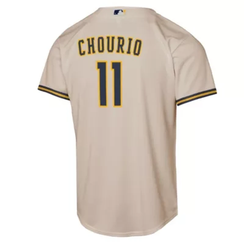 MLB Nike Jackson Chourio Milwaukee Brewers Home Replica Player Jersey