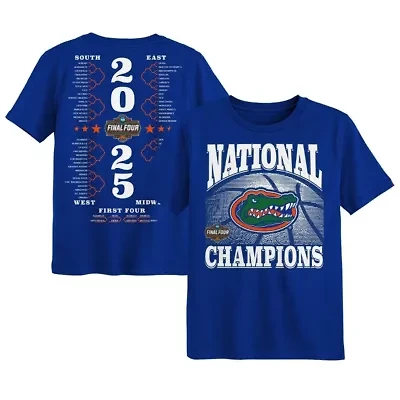 NCAA Preschool Florida Gators 2025 Basketball National s Bracket T-Shirt