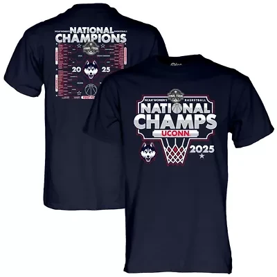 Connecticut Huskies NCAA UConn 2025 Basketball National s Bracket T-Shirt