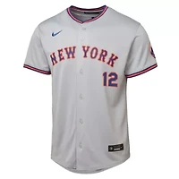 MLB Nike Francisco Lindor New York Mets Road Limited Jersey