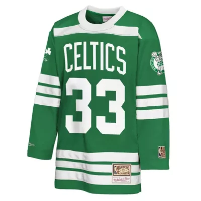 NBA Larry Bird Kelly Boston Celtics Maxxed Out 2.0 Fashion Hockey Jersey