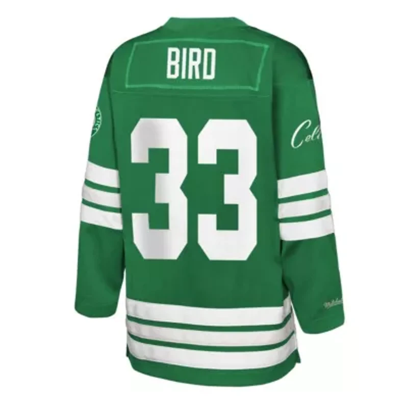 NBA Larry Bird Kelly Boston Celtics Maxxed Out 2.0 Fashion Hockey Jersey