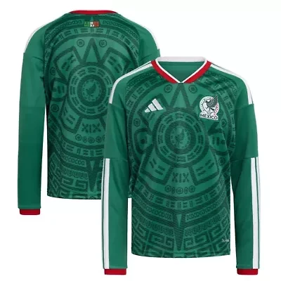Soccer National Teams Mexico Team FIFA x World Cup 2026 Home Replica Long-Sleeve Jersey