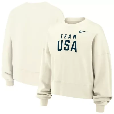 Olympics Girls Nike Team USA Oversized Phoenix Fleece Sweatshirt
