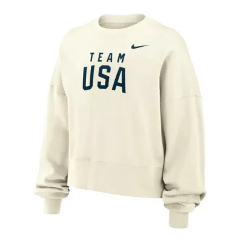 Olympics Girls Nike Team USA Oversized Phoenix Fleece Sweatshirt