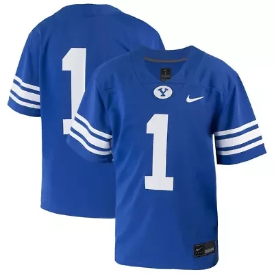 NCAA Nike #1 BYU Cougars Untouchable Replica Game Jersey