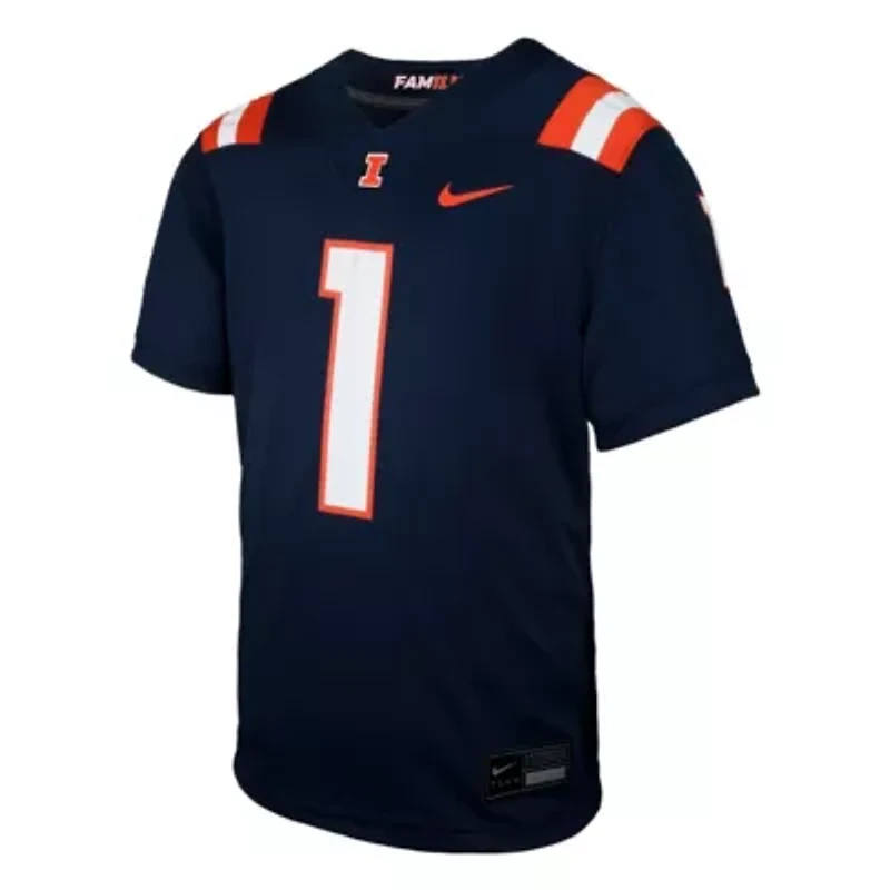 NCAA Nike #1 Illinois Fighting Illini Untouchable Replica Game Jersey