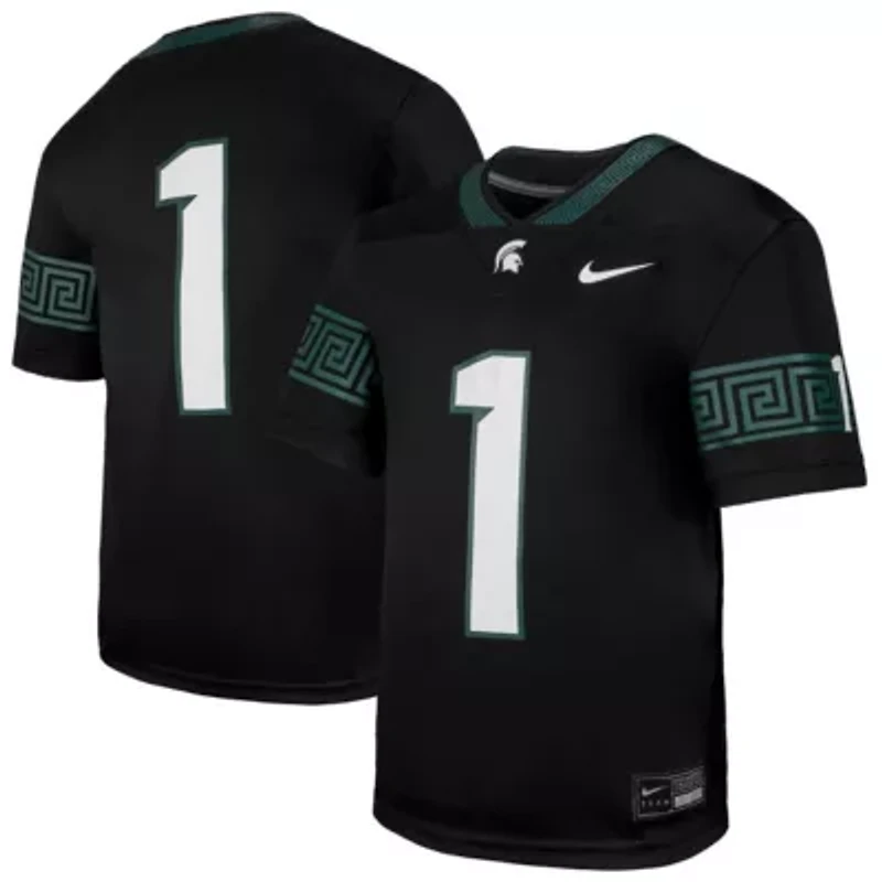 NCAA Nike #1 Michigan State Spartans Untouchable Replica Game Jersey
