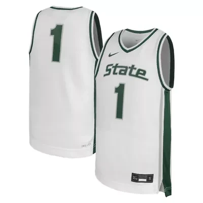 NCAA Nike #1 Michigan State Spartans Alternate Replica Basketball Jersey