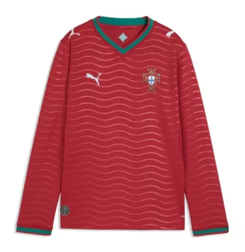 Soccer National Teams Portugal Team 2026 Home Replica Long Sleeve Jersey