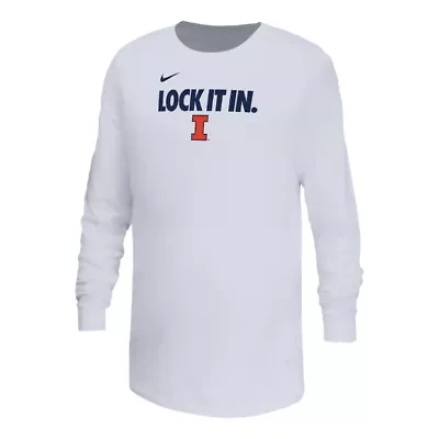 NCAA Nike Illinois Fighting Illini On-Court Bench Legend Dri-FIT Long Sleeve T-Shirt