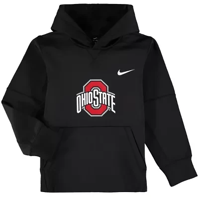 NCAA Nike Ohio State Buckeyes Logo KO Pullover Performance Hoodie