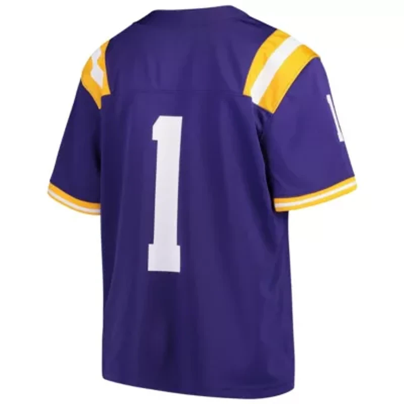 NCAA Nike #1 LSU Tigers Team Replica Football Jersey