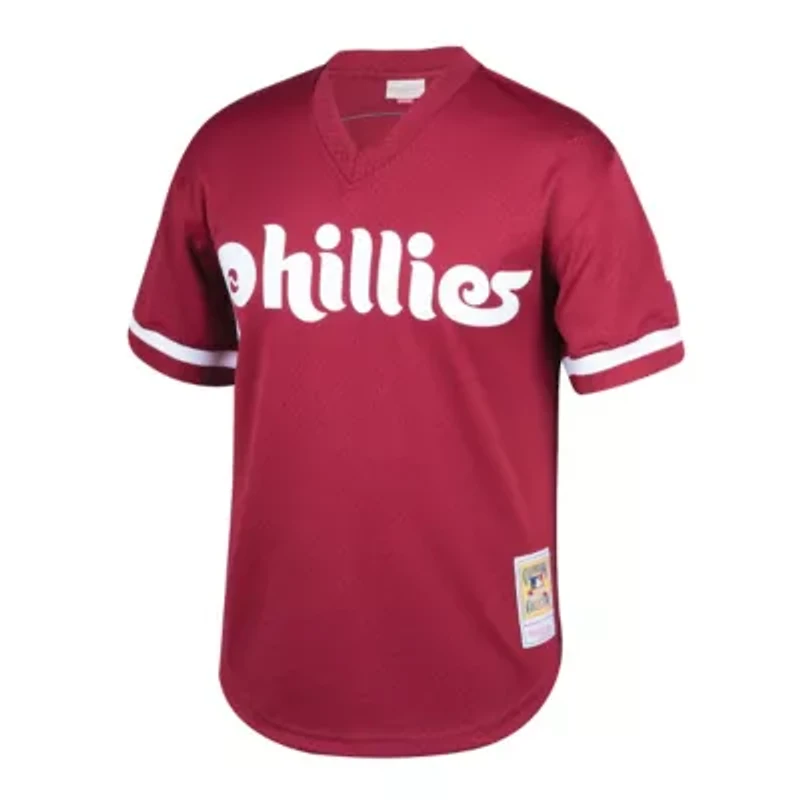 MLB Lenny Dykstra Philadelphia Phillies Cooperstown Collection Mesh Batting Practice Jersey