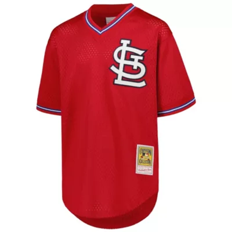 MLB Ozzie Smith St. Louis Cardinals Cooperstown Collection Mesh Batting Practice Jersey