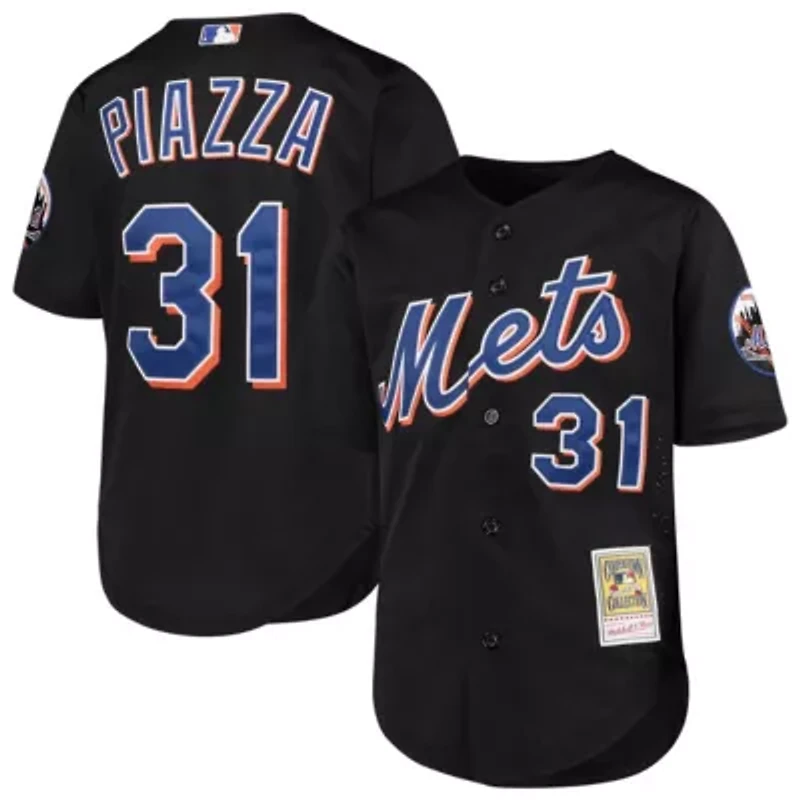 MLB Mike Piazza New York Mets Cooperstown Collection Mesh Batting Practice Jersey