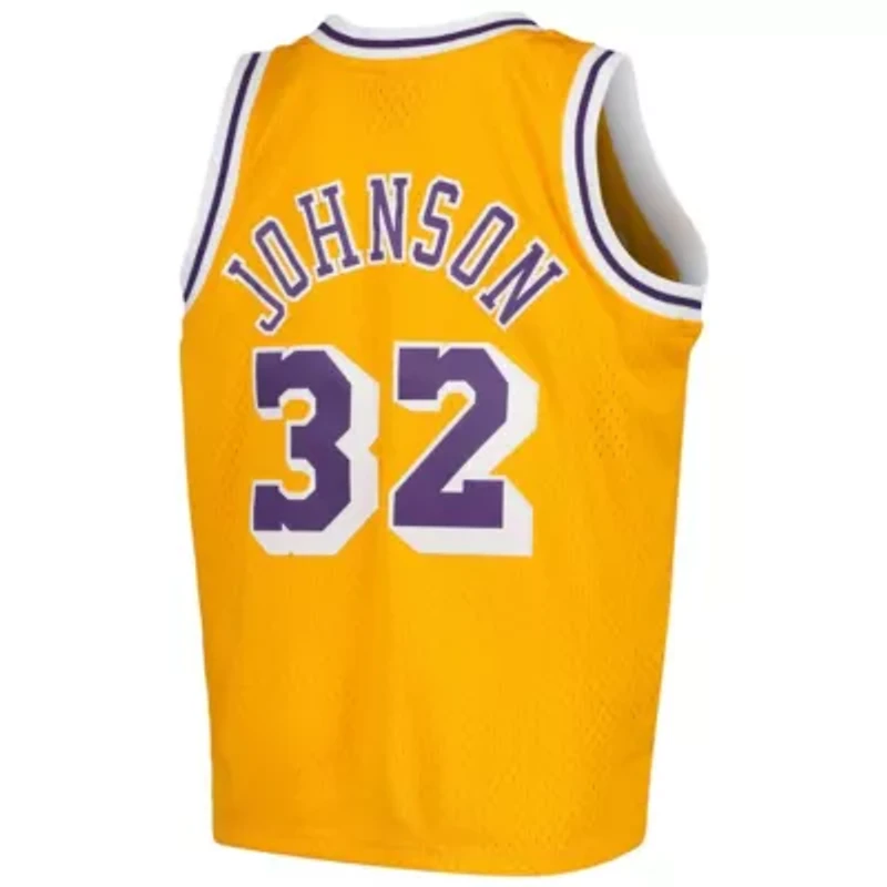 NBA Magic Johnson Los Angeles Lakers Swingman Throwback Jersey