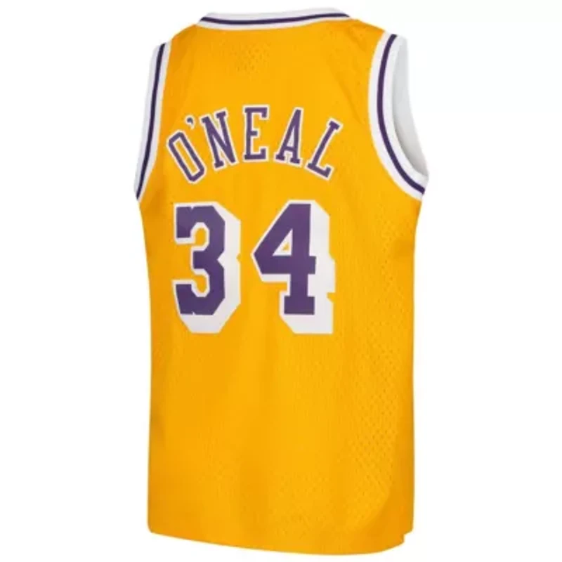 NBA Shaquille O'Neal Los Angeles Lakers Swingman Throwback Jersey