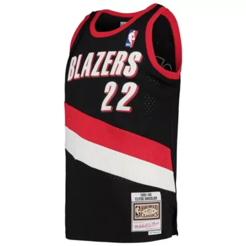NBA Clyde Drexler Portland Trail Blazers 1991/92 Hardwood Classics Swingman Jersey