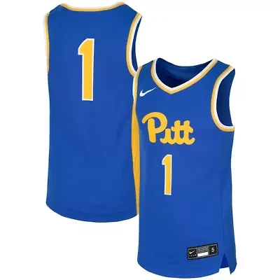 NCAA Nike #1 Pitt Panthers Replica Team Basketball Jersey